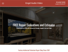 Tablet Screenshot of engelaudiovideo.com